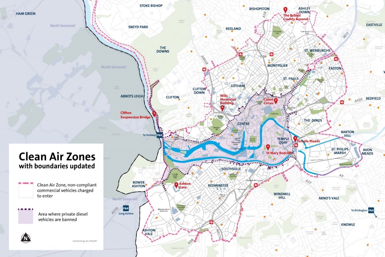 Plan air. Бристоль граница. Clean Air Zone Vena. Proposal for the City Council. Plan Zone.